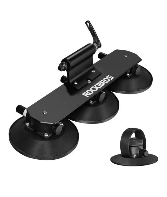 ROCKBROS Suction Cup Bike Rack for Car Roof Top Sucker Bike Rack Quick Release 