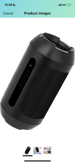 128GB Security Camera, 1080P, Bluetooth Speaker,Camera for Home Security, Motion Detection, Black