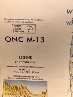 Vintage Operational Navigation Charts