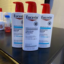 Eucerin Intensive Repair Lotion And Original Healing $8 Each