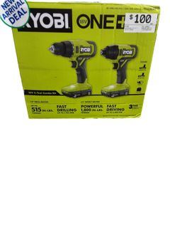 Ryobi Pcl1200k2 Green Cordless Standard Drill