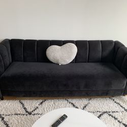 Bobran modern velvet sofa discount