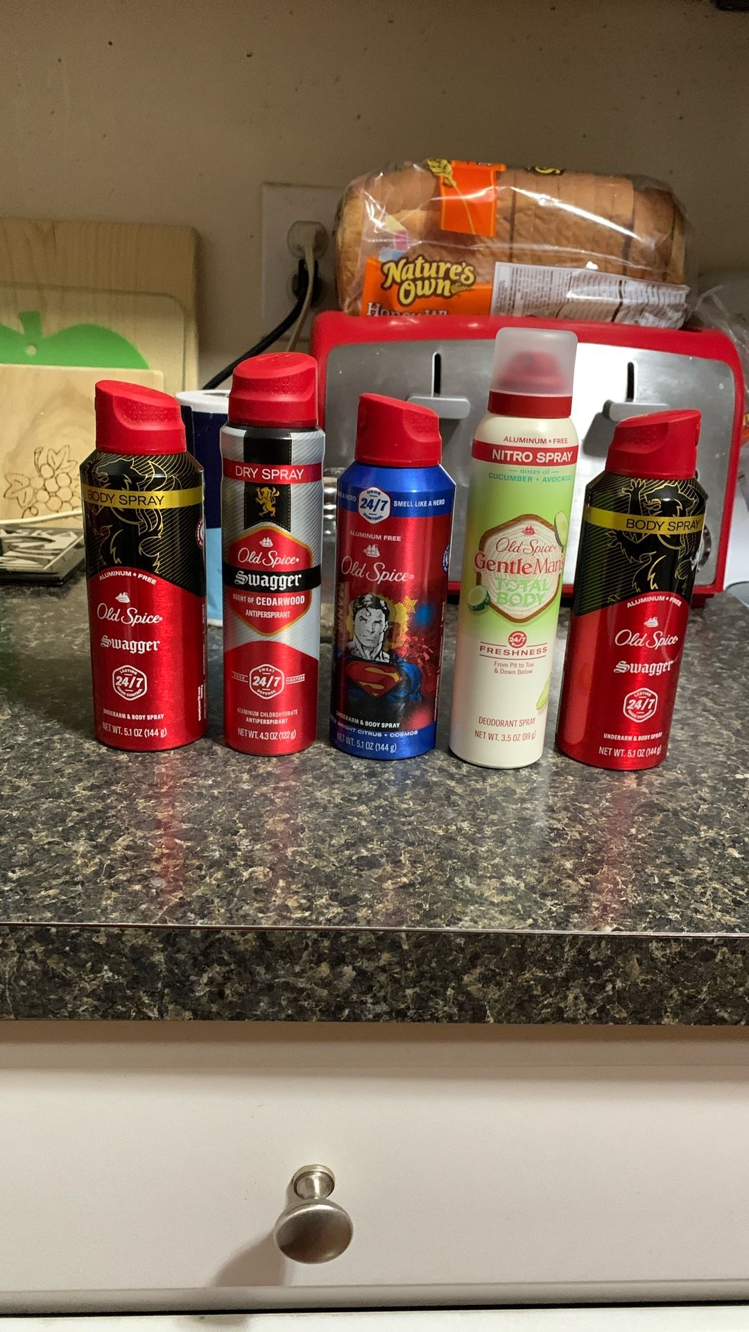 Old Spice Body Spray-5 Items!($40.88+ Value)