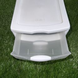 7” Clear/white Tabletop Storage Drawers