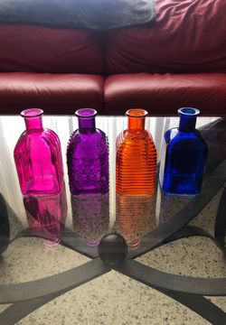 DECORATIVE GLASS BOTTLES