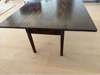 Beautiful Antique Solid Wood Drop-Leaf Coffee Table