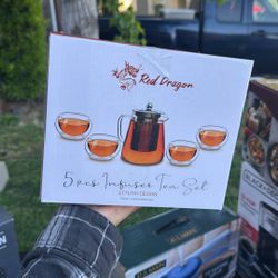 Red Dragon Infuser Tea Set