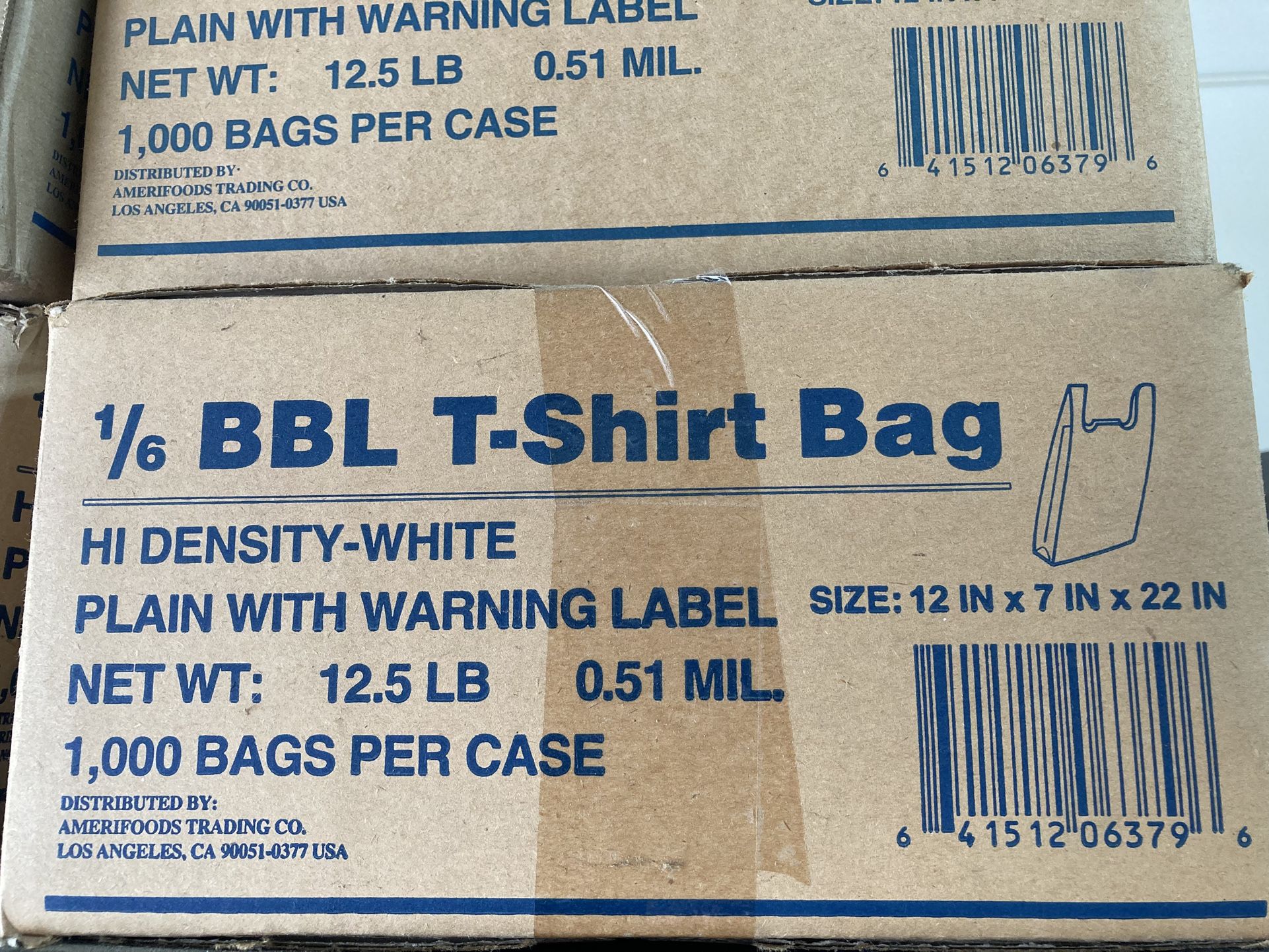 Case Of Plastic Handle Bags