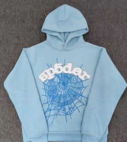Sp5der Light Blue Hoodie