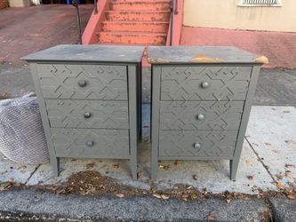 FREE - Grey Nightstands