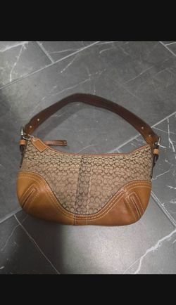 Vintage Coach Soho Signature Mini Hobo Bag