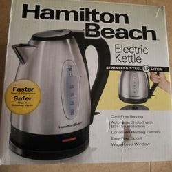 HAILTON BEACH ELECTRIC STAINLESS STEEL KETTLE 