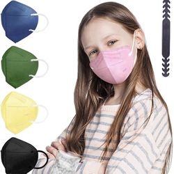 Mask Small Size, Colored Mask Individual Wrapped 20 Packs, Mask Soft with Adjustable Nose Clip for Small Face, 5 Ply Breathable Mask Comfortable Fit