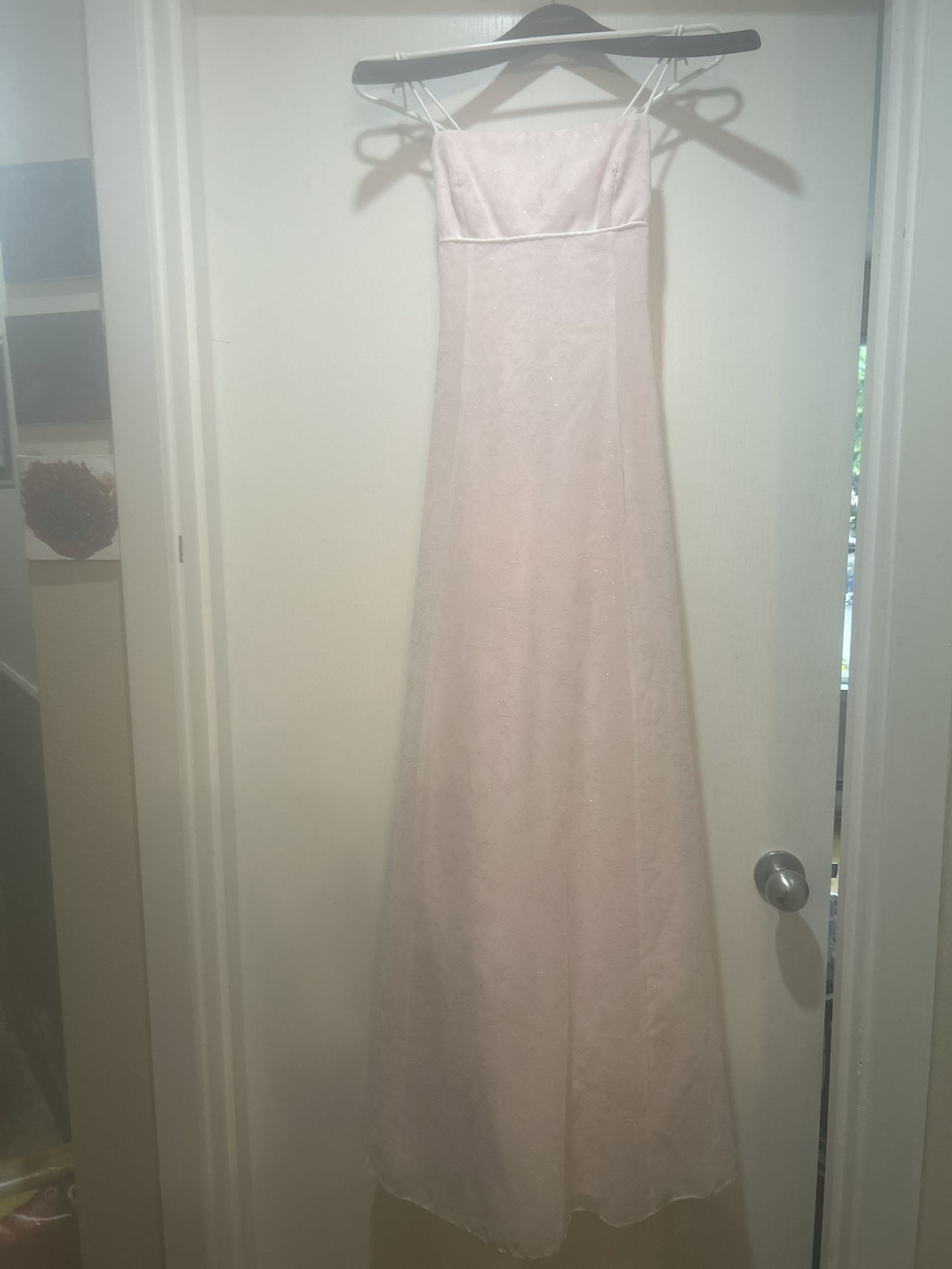 Pink And White Sparkle Dress