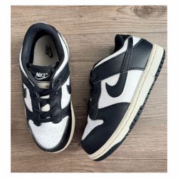 Size 10C Toddler Nike Dunk Low Retro White Black Panda