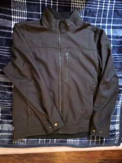 Large Black Zip-Up