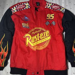 Size Medium Disney Pixar Cars Lightning McQueen Racing Jacket BoxLunch Exclusive