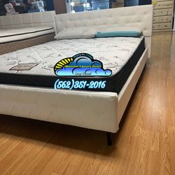 Queen White Bed Frame Only 