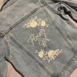 Flower girl, jean jackets
