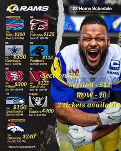 Los Angeles RAMS tickets