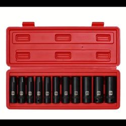 11pcs 1/2"Drive Deep Impact Socket Set,