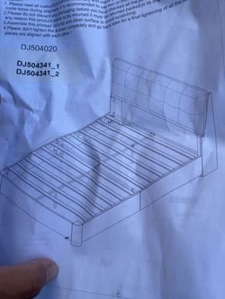 New queen bed frame