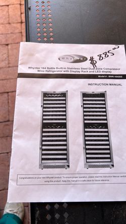 Whynter 164 Bottle Dual Zone Wine Refrigerator