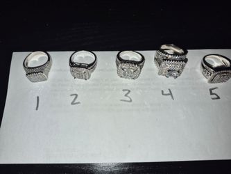 Men's moisenite rings