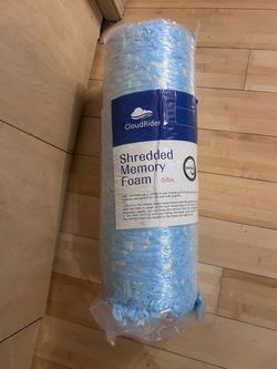 Shredded Memory Foam Filling 5 Pounds, Blue