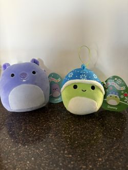 2 Small Squishmallows- 5” Javari & 4 1/2” Danny - New With Tags!