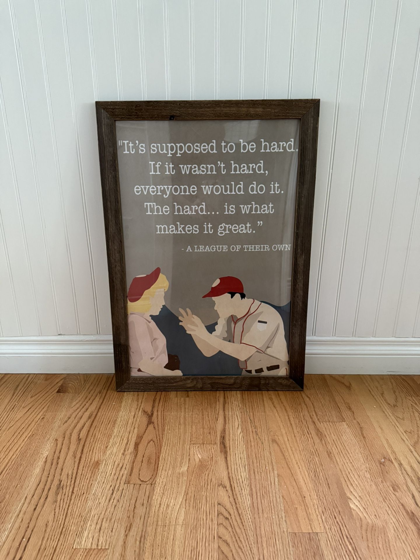 Classic Women’s Baseball Framed Poster