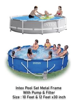 New Pool set With Filter & Pump 10-12 Feet