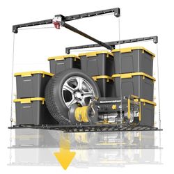 Overhead Garage Ceiling Storage Lift – 4x4ft, 250lb – E8