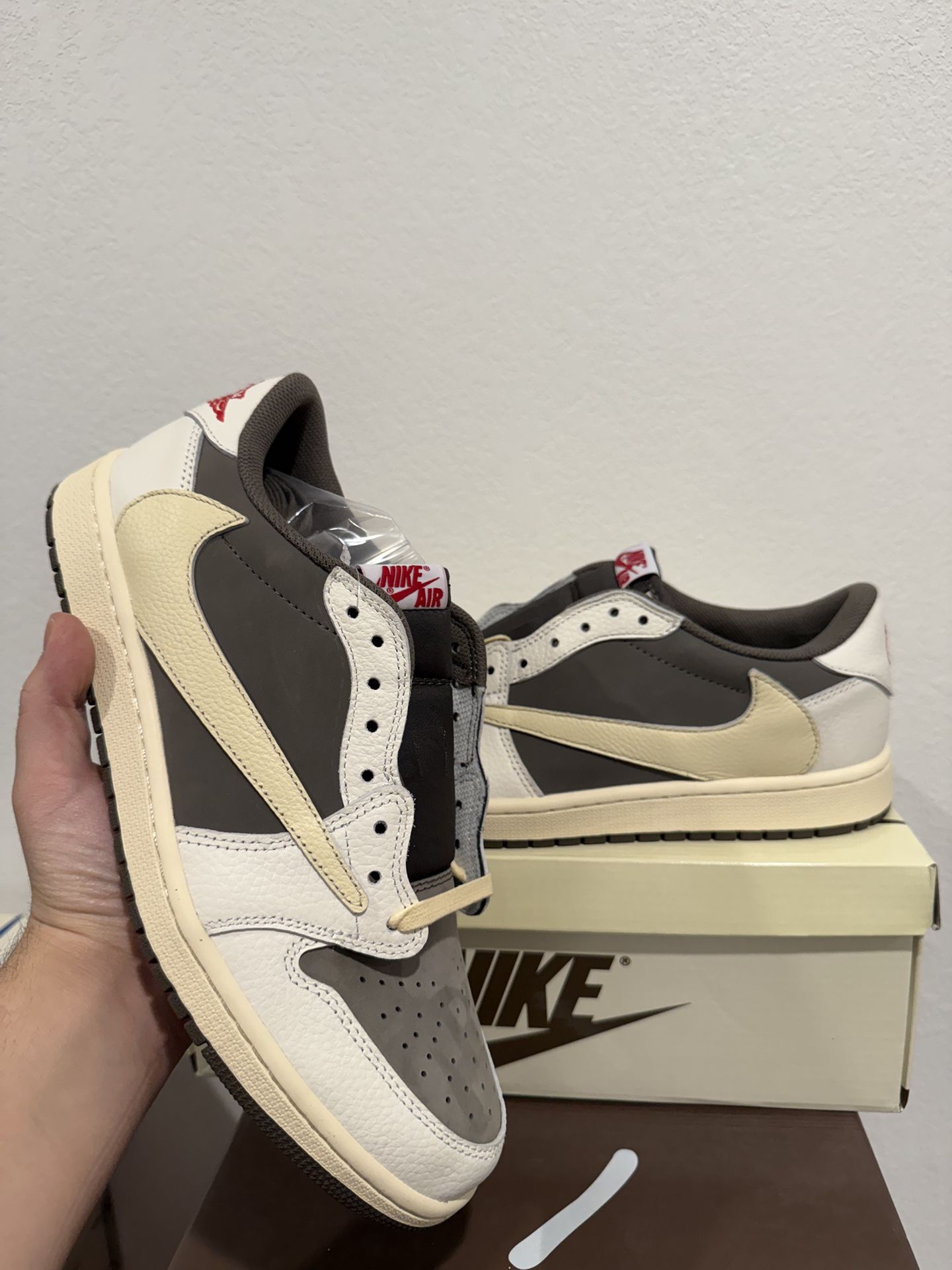 Nike Aj1 low Travis Scott Reverse Mocha size 7, 7.5,8, 8.5, 9, 9.5, 10, 10.5, 11, 12 $160