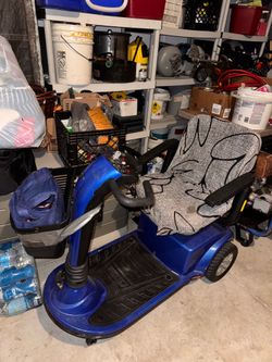 Blue Electric Scooter