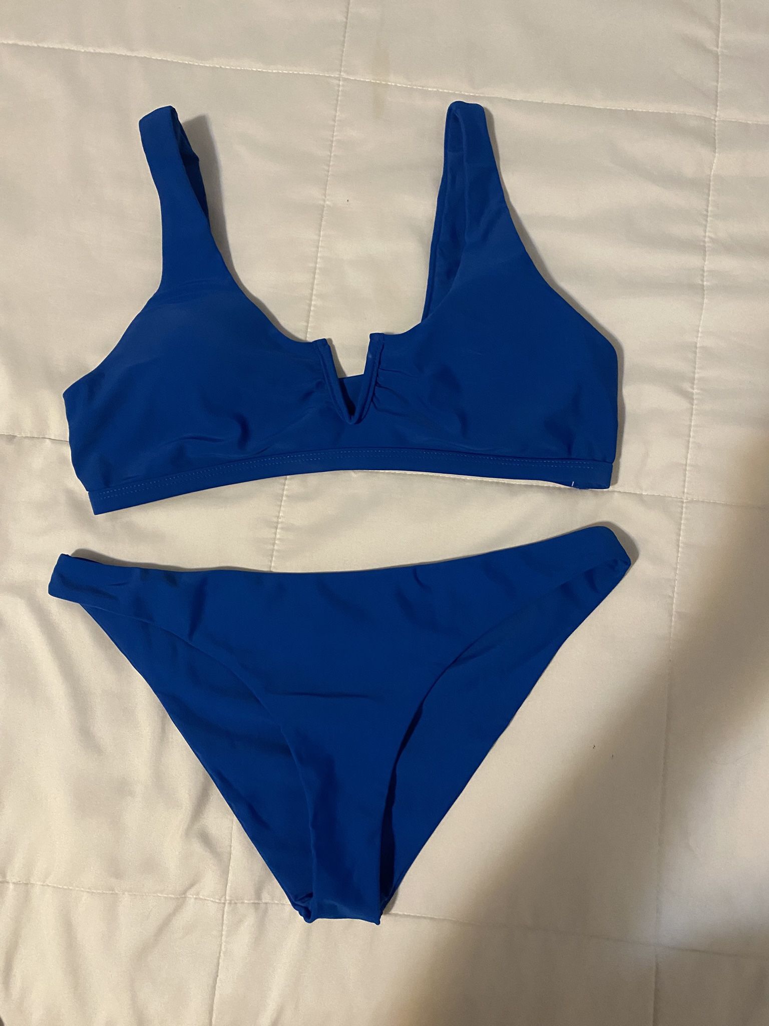 blue bikini