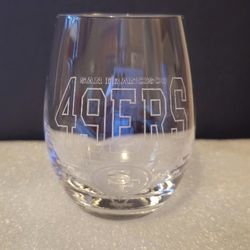 CLEARANCE SALE! San Francisco 49ers Fan Wine Glass