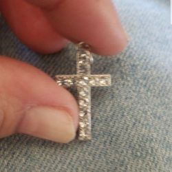 GENUINE 1 CT SILVER MOISSANITE PENDANT 