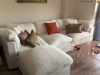Sofa Cloud Classic 4 Piece Modular + Ottoman