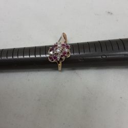 Gold Ruby And Diamonds Ring Inv 0311 140 88 36