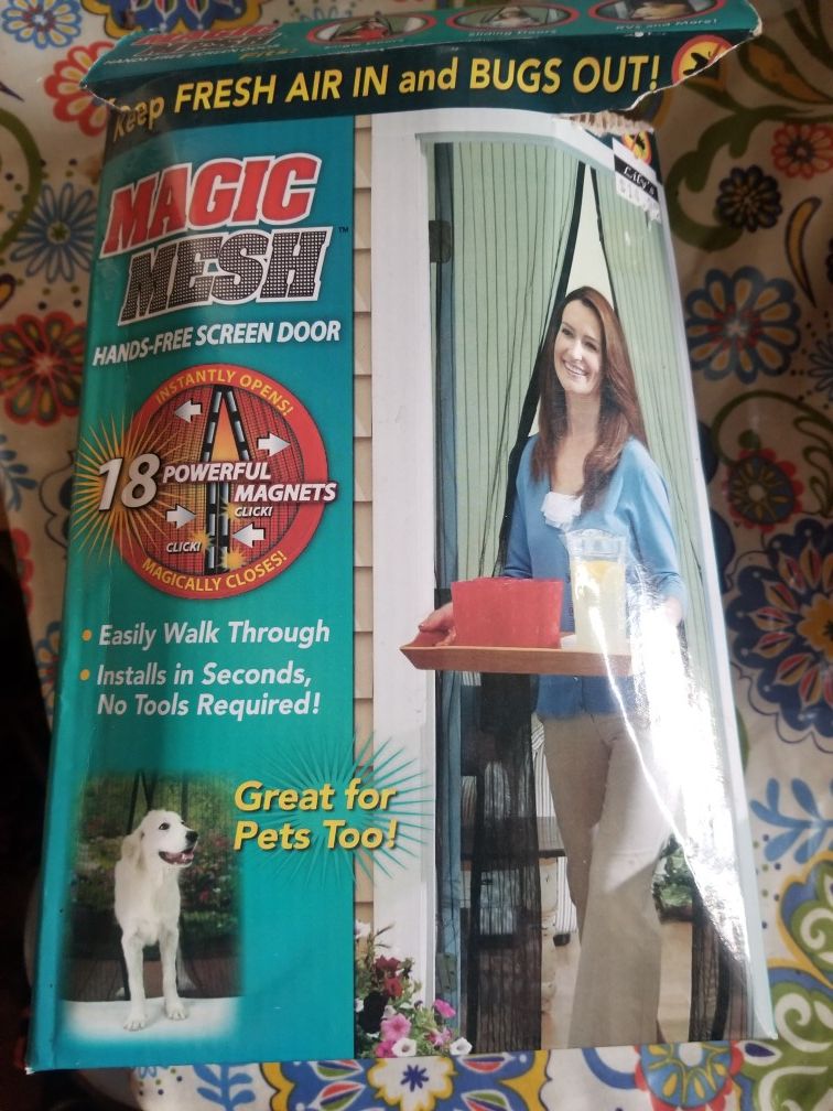 Magic Mesh Hands Free Screen Door