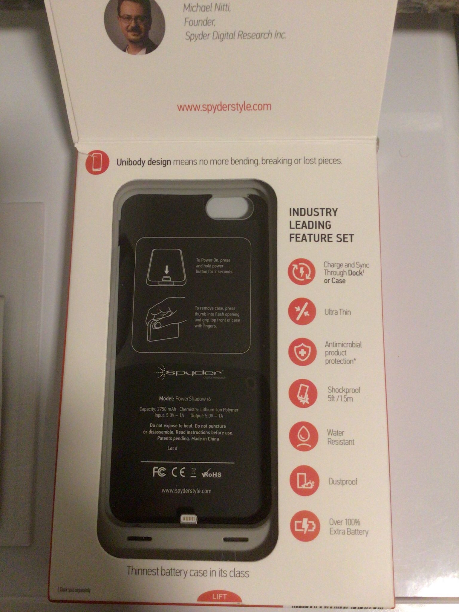 Heavy Duty Phone Case With Built In Rechargeable Battery For 4.7 Inch iPhones (iPhone 5, 6s, 6+, 7, 8, SE 2020 SE 2022, Etc.)