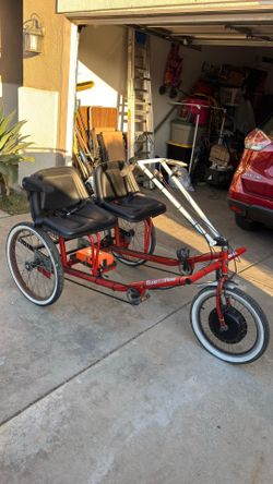 tricycle Worksman Side By Side 2 Seater Tricycle Electric