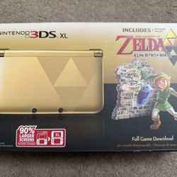 NEW Nintendo 3DS XL The Legend of Zelda A Link Between Worlds Limited Edition Gold Sealed SELL/TRADE