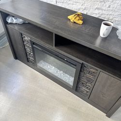 Electric Fireplace With Storage Tv Stand 