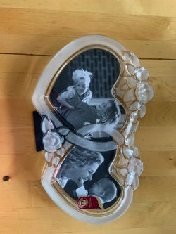 Wedding glass heart shape firm NEW with box Made in Germany