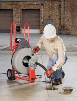 Ridgid k400 drain cleaning machine