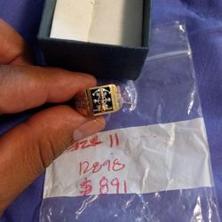 Gold 14 K Man Ring Anillo De Oro 14 K Para Hombre