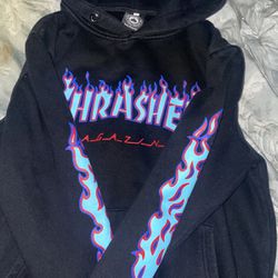 Thrasher Purple flames hoodie