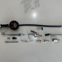 Tire Inflator Gauge and Air Compressor Accessories.